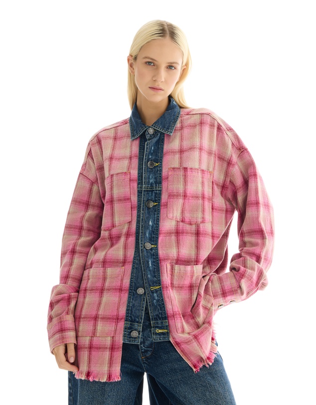 THE TALES - Utility Flannel And Denim Shirt