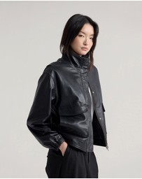 Oxford - Rosie Leather Bomber Jacket
