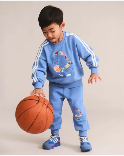 Huxbaby - Baller Dino Sporty Stripe Sweatpants - Babies-Teens