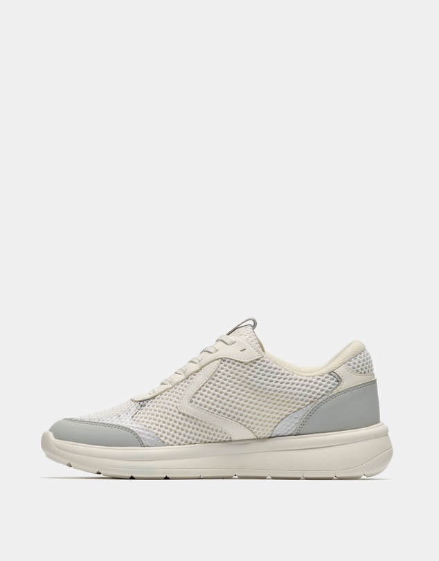 Clarks - Ezrinn Tie White/Grey