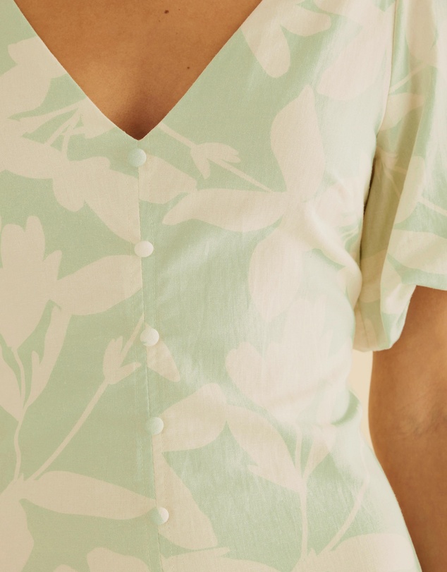 Atmos&Here - Billie Linen Blend Midi Dress