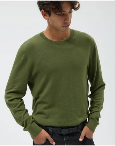 AERE - Lightweight Organic Cotton Crew Neck Knit Jumper