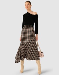 SACHA DRAKE - Onyx Midi Skirt