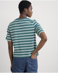 Seasalt - Seasalt Cornwall Blue Copseland T-Shirt Stripe