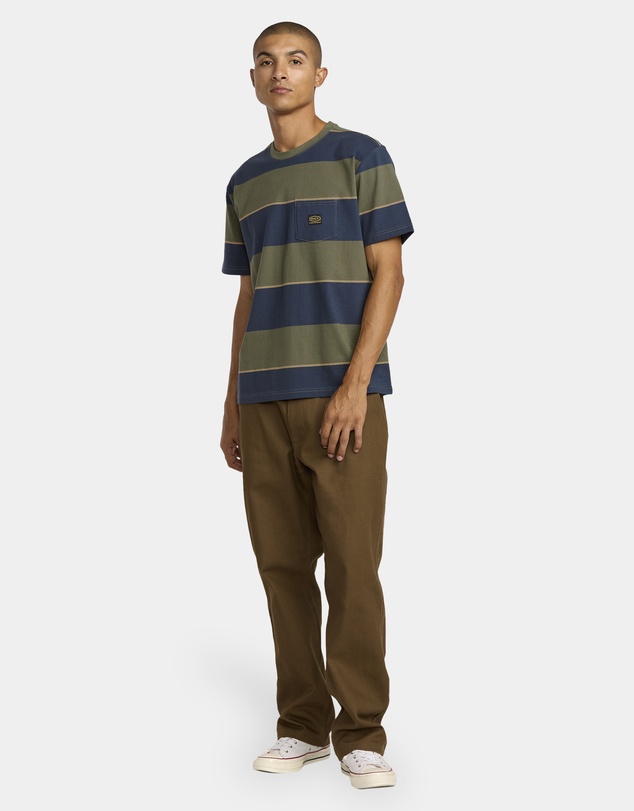 RVCA - Mens Dayshift Stripe T-Shirt