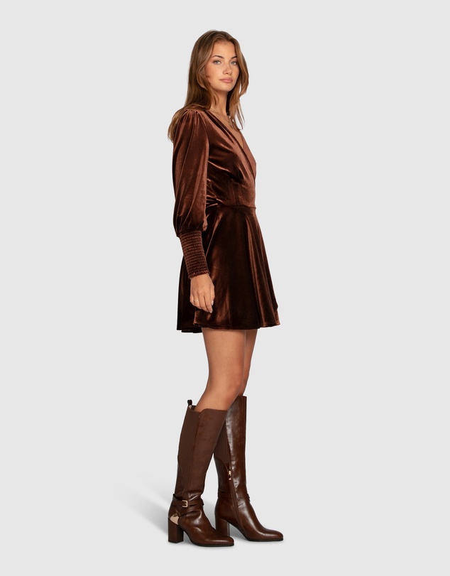 Belle & Bloom - Loved You First Velvet Mini Dress