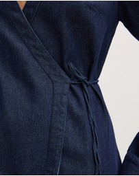 The Fated - Twila Chambray Midi Dress