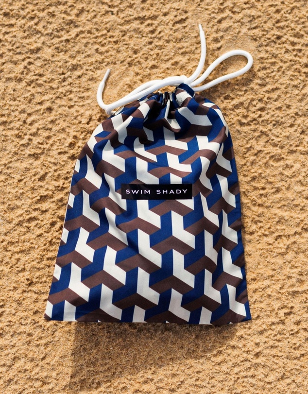 Swim Shady - Cobalt Geo Swim Shorts