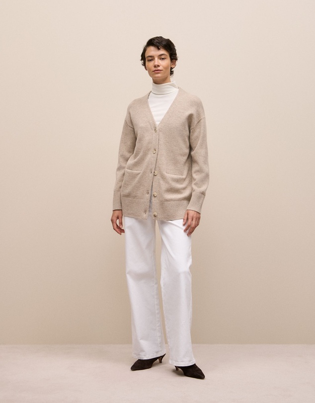 Trenery - Soft Rib Rollneck in Marshmallow