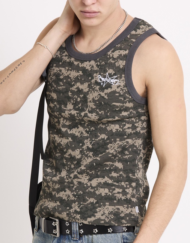 Spencer Project - Starboy Camo Waffle Singlet