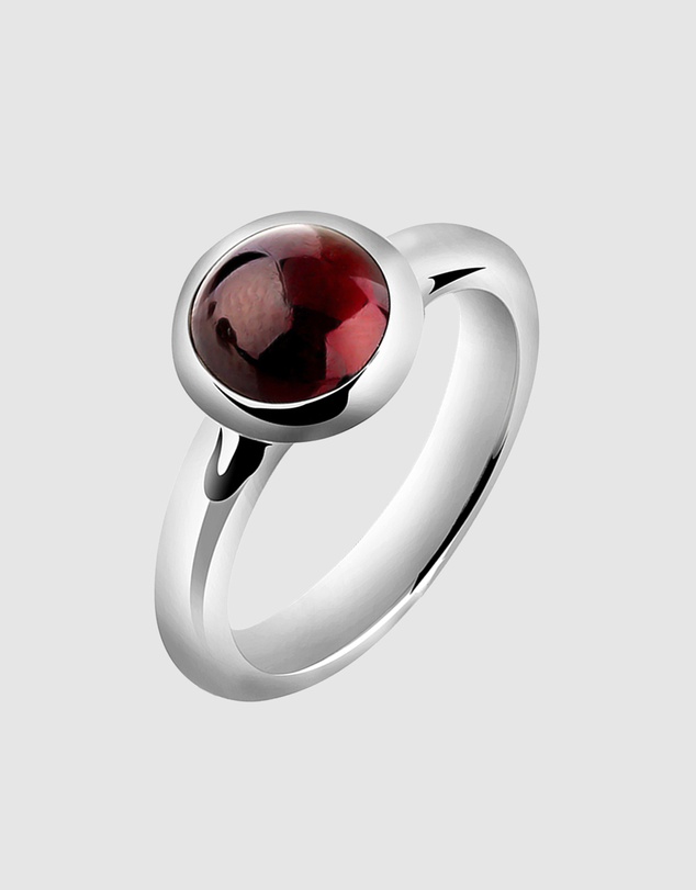 Elli Jewelry - Ring Garnet 925 Sterling Silver
