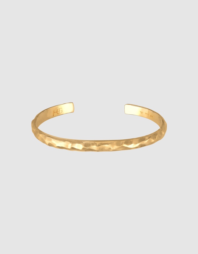 Haze & Glory - ICONIC EXCLUSIVE - Bracelet Men Everyday Bangle 925 Sterling Silver Gold-Plated
