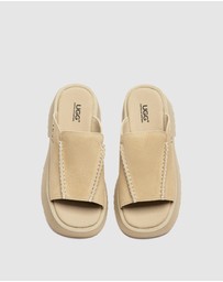EVERAU - Australian Shepherd Ugg Haive Cow Suede Upper Loafer Oxfords Flats