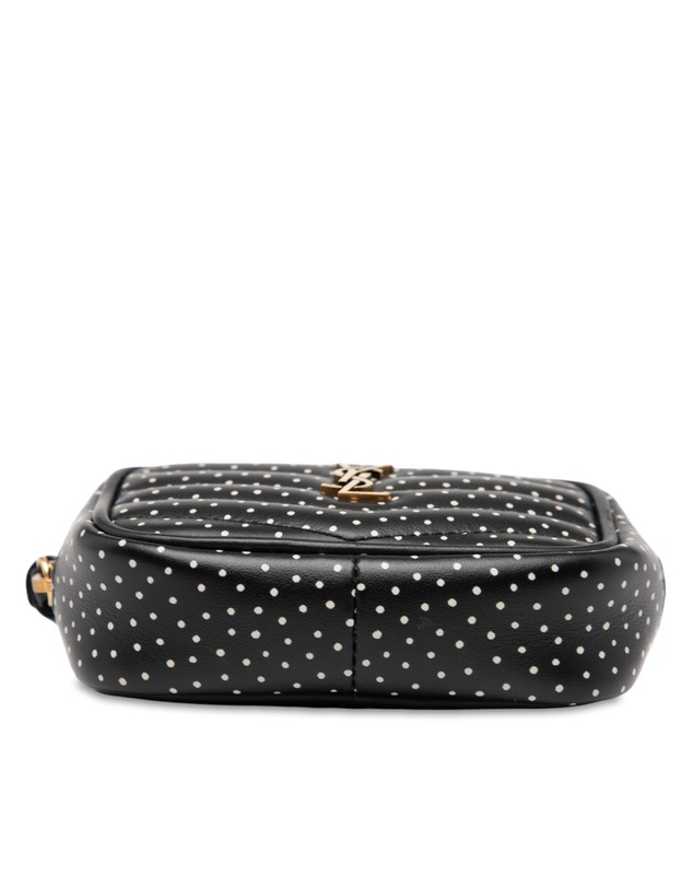 Pre-Loved by Azura Reborn - Pre-Loved Baby Quilted Chevron Calfskin Monogram Polka Dot Lou Camera Bag