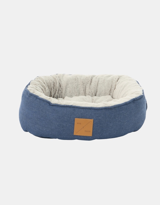 Mog & Bone - Reversible Cat Bed - Blue Denim