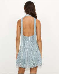 Dazie - Mocktail Scarf Mini Dress
