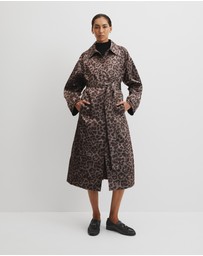 Country Road - Leopard Jacquard Coat