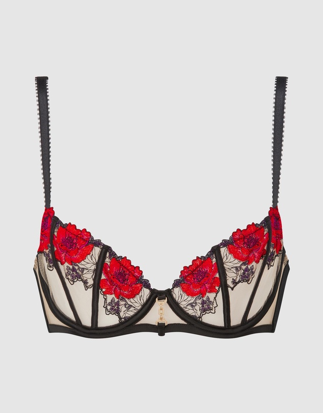 Ann Summers - Caged Rose Non-Padded Balcony Bra