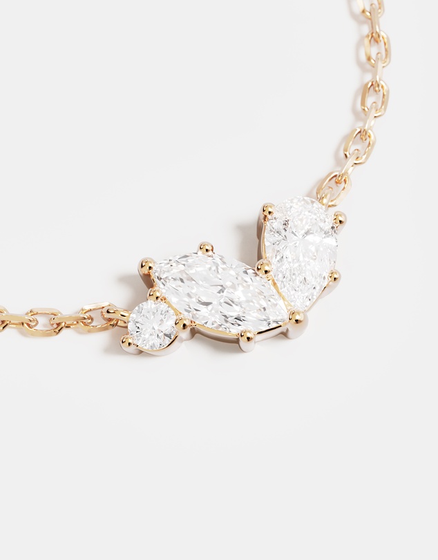By Charlotte - Crystal Wings Neckace