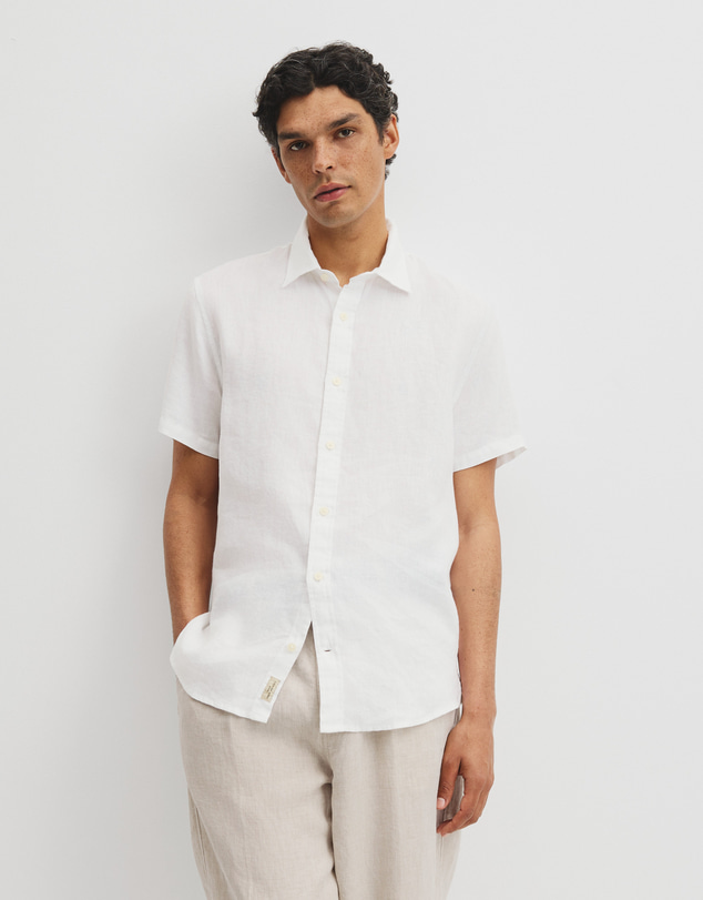 Country Road - Regular Fit Short Sleeve Linen Shirt