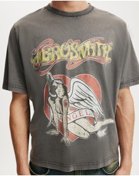 Cotton On - Cropped Fit Music T-Shirt