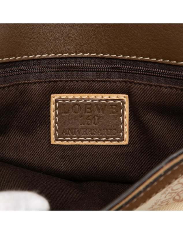 Pre-Loved by Azura Reborn - Pre-Loved 160th Anniversary Suede Trimmed Canvas Flap Shoulder Bag