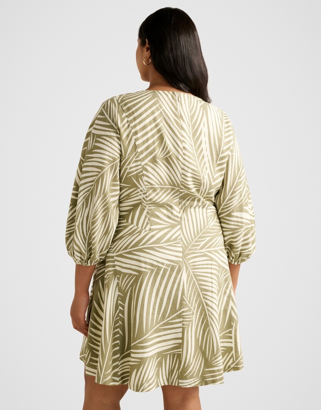 Forever New Curve - Libby Curve Linen Mini Dress