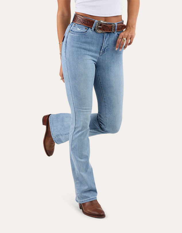 Ringers Western - Penny Rodeo Womens High Rise Bootleg Jean