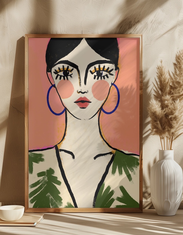 Olive et Oriel - Big Eyes by Treechild Art Print