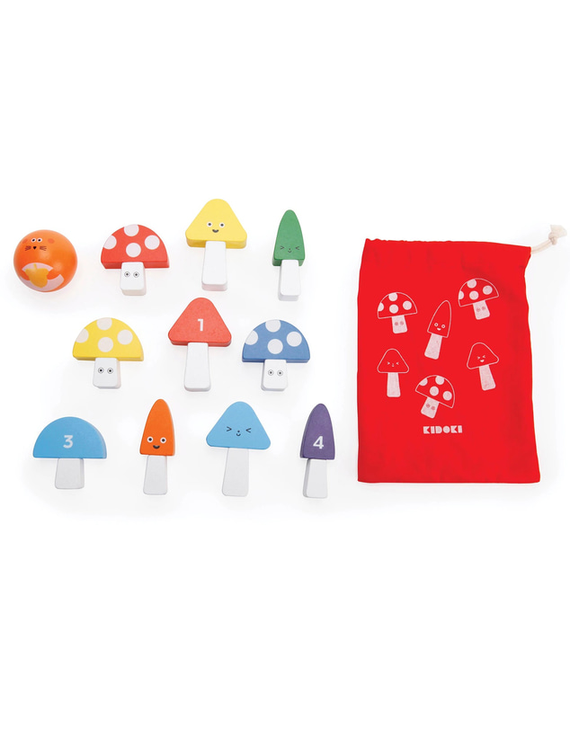 Kikkerland - It's a Strike! Mini Mushroom Bowling