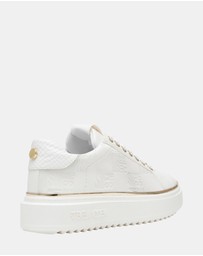Steve Madden - On-Stage White/Gold Sneakers