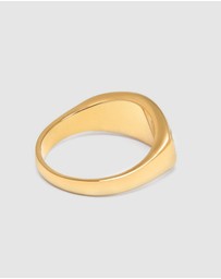 Nialaya Jewellery - Women's Large Evil Eye Ring