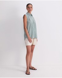 Sportscraft - Lily Voile Sleeveless Shirt