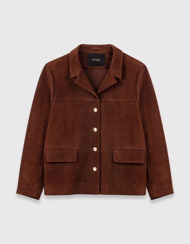 Maje - Vuede Leather Blazer