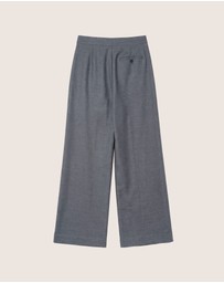 IDA+S - Amira Wool Asymmetrical Pleated Trousers