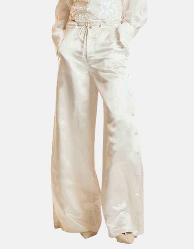 Cynthia Rowley - Wide Leg Snap Pants