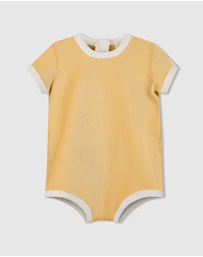 Zulu & Zephyr Mini - Mini Stripe Rib Infant Onesie - Babies-Kids