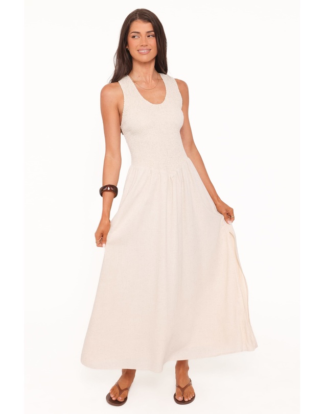 Petal & Pup - Dimity Maxi Dress - Oatmeal