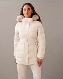 Calvin Klein - Belted Matte Quilted Jacket