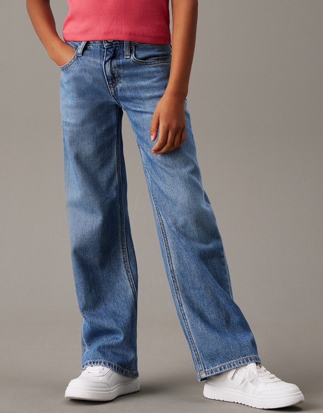Calvin Klein Jeans - Girls Relaxed Wide Leg Jeans
