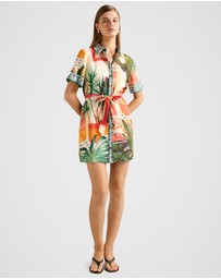 Forever New - Sabine Printed Shirt Mini Dress