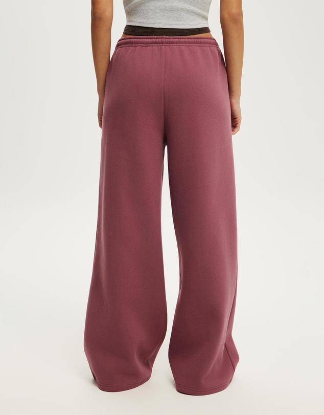 Cotton On Body Active - Plush Tie Waist Wide Leg Sweatpant