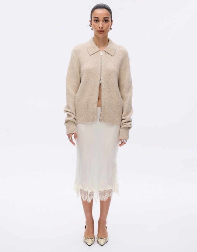Minima Esenciales - Joryn Alpaca Wool Zip Cardigan