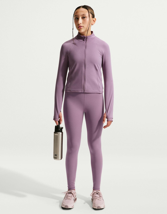 Nike - MAVN Dri-FIT Fitted Full-Zip Long-Sleeve Top - Teens
