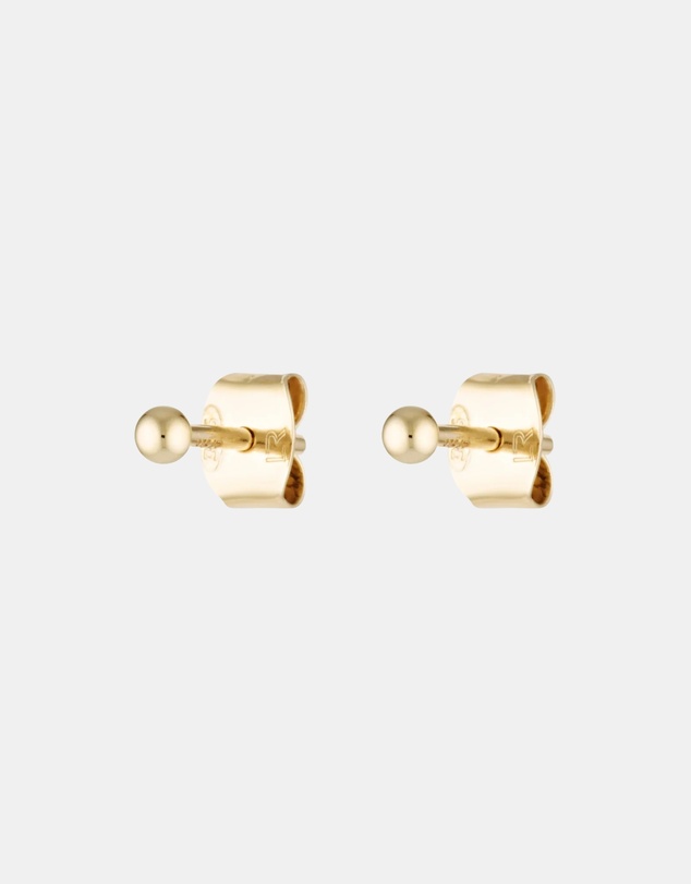 Luna Rae - Solid Gold - Mini Half Sphere Studs