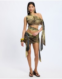 Jaded London - Draped Tie Scarf Top