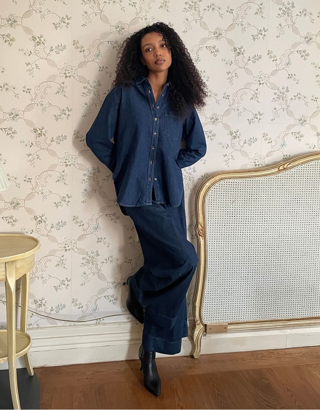 CAMIXA - Palazzo Denim Pants