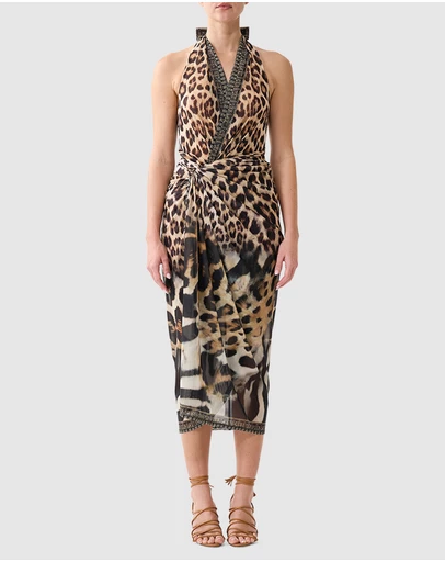 Camilla - Side Twist Jersey Dress