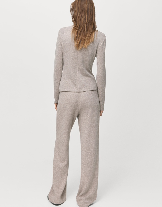 M.N.G - Straight-Fit Trousers With Elastic Waist