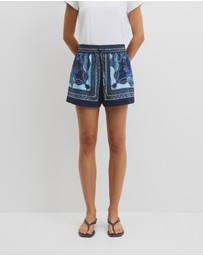 Country Road - Scarf Print Short